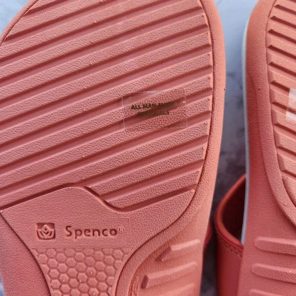 Spenco Women's Total Support Recovery Flip Flops Size 11 Coral Star Print NWT - Picture 5 of 7